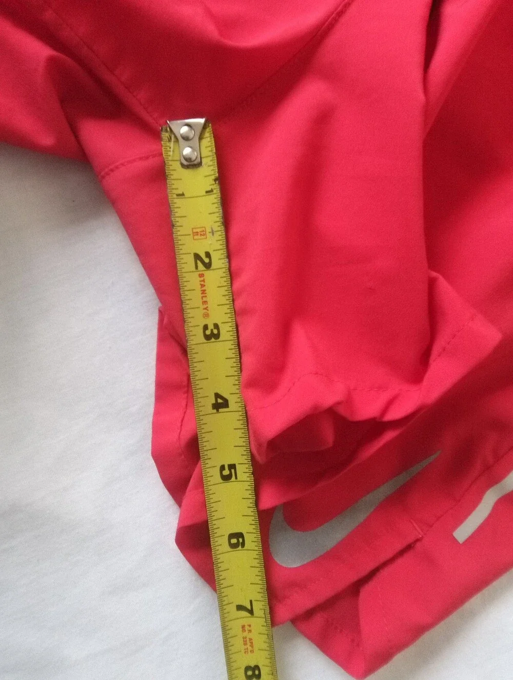 Nike Men's Coral Red Running Shorts with Drawstring